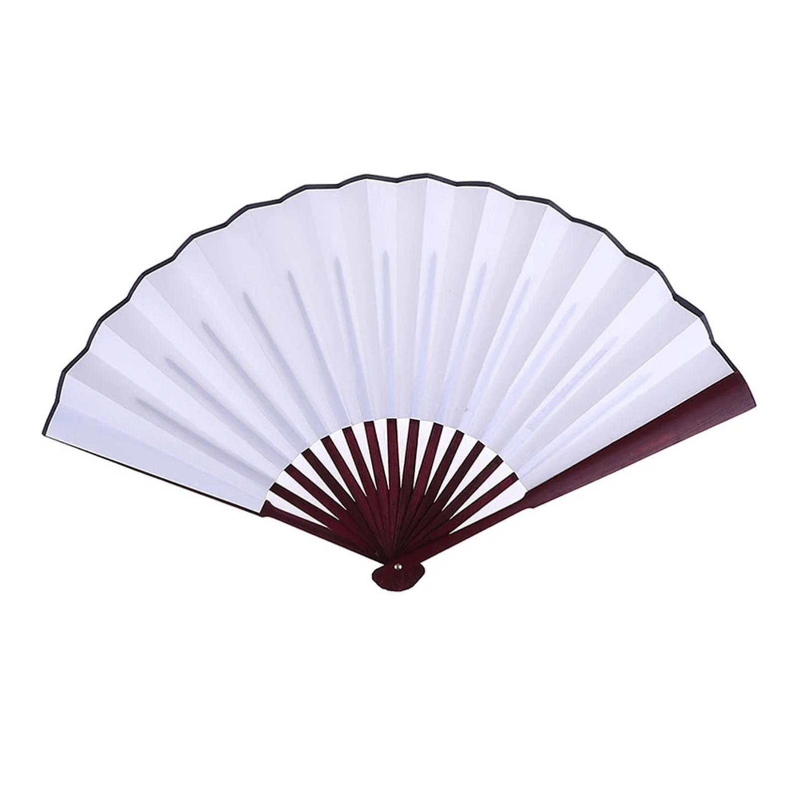 DYMKIE 8 Inch/10 Inch Silk Cloth Blank Folding Fan Antiquity For Calligraphy Painting Home Decor(White 10inch)