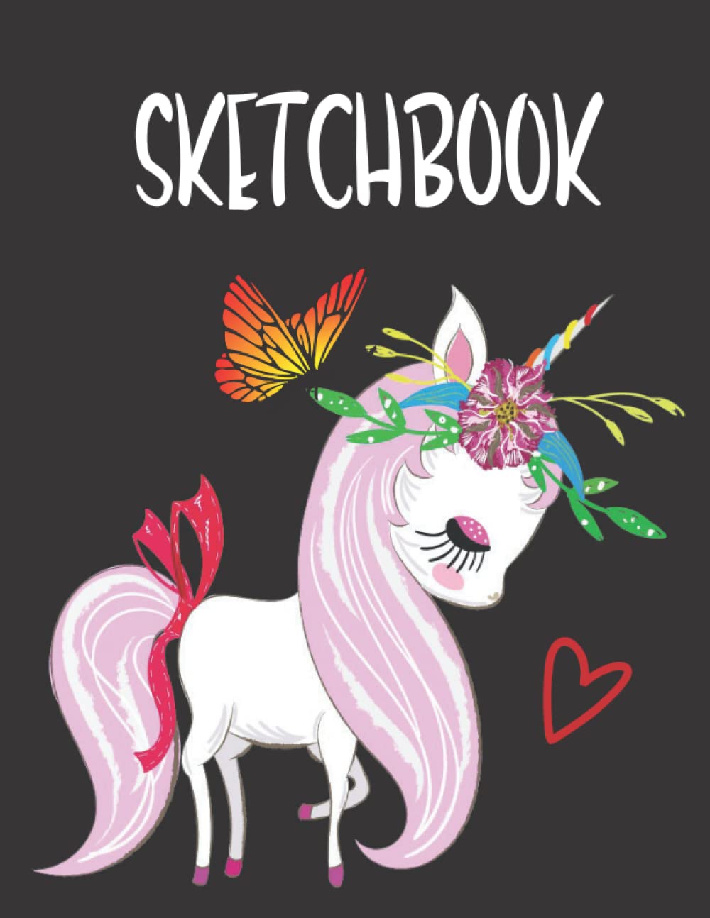 Sketchbook: Sketchbook for drawing and sketching / sketchbook for kids / sketchbook cute unicorn cover / sketchbook 8.5 x 11 120 Pages Large