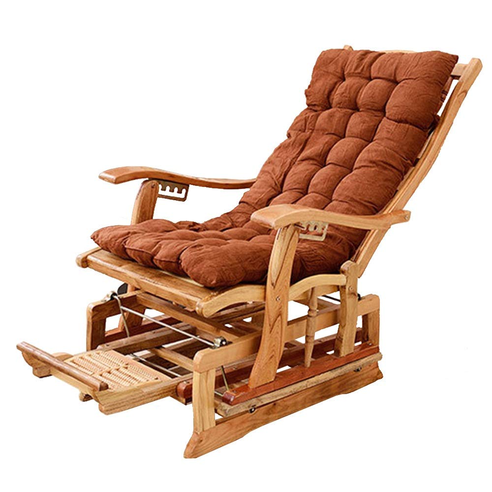 Chaise longue en bambou contre le mal de dos avec dossier inclinable
