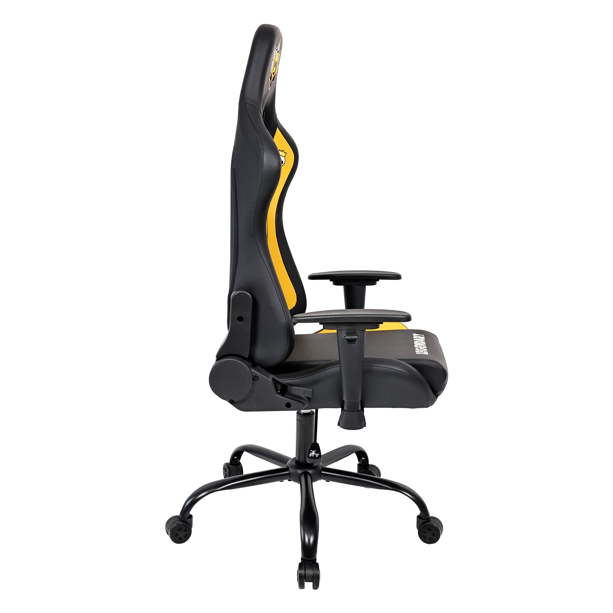SUBSONIC Sedia Gaming Brawl Stars, Ergonomica da Ufficio, Nero, Similpelle, Braccioli 3D Regolabili, Altezza 46-56cm, Supporto Lombare, Carico Massimo 110kg