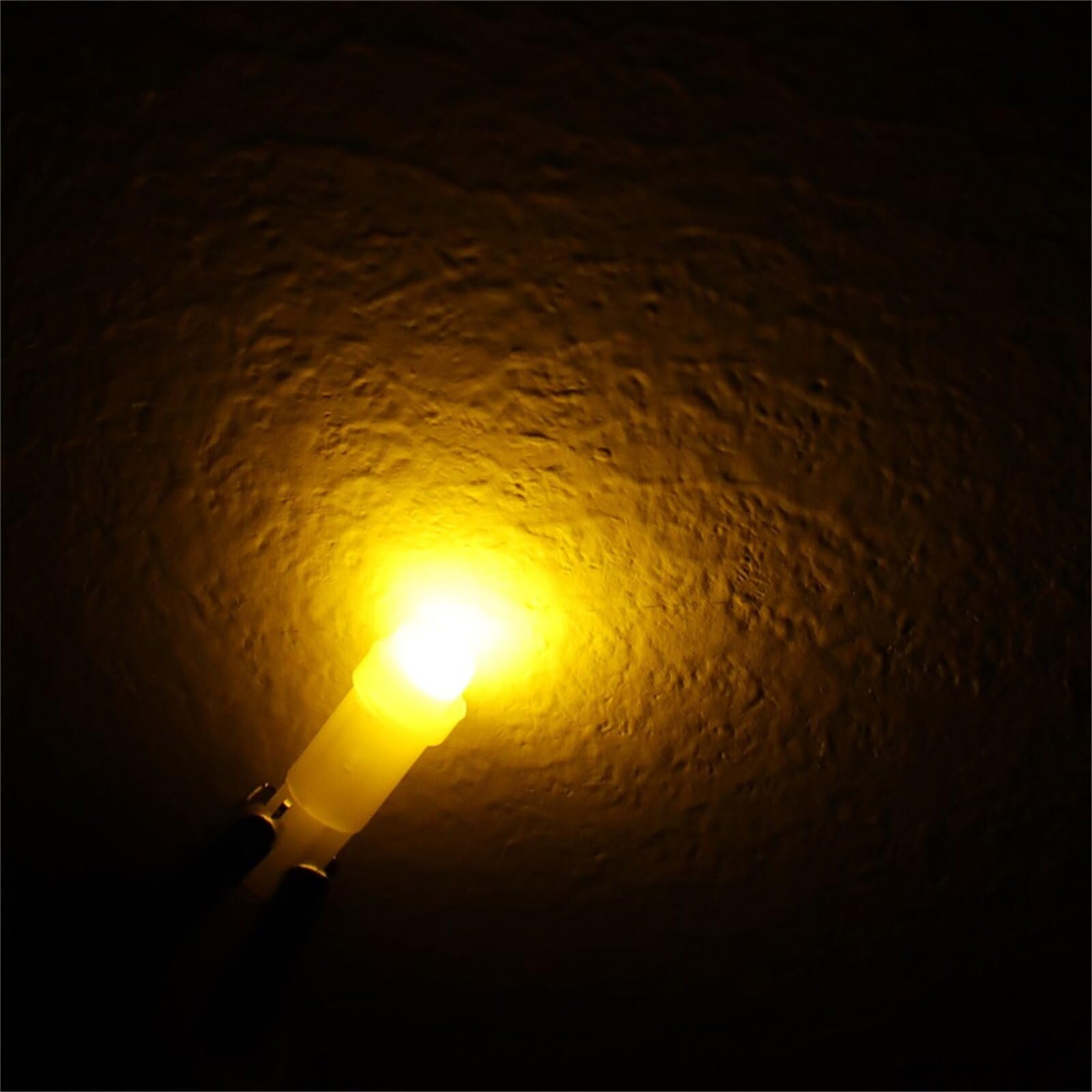 LBRST 10x T5 Yellow LED Bulb 12V/24V-20MA-8LM Instrument Cluster Dash Panel Lights