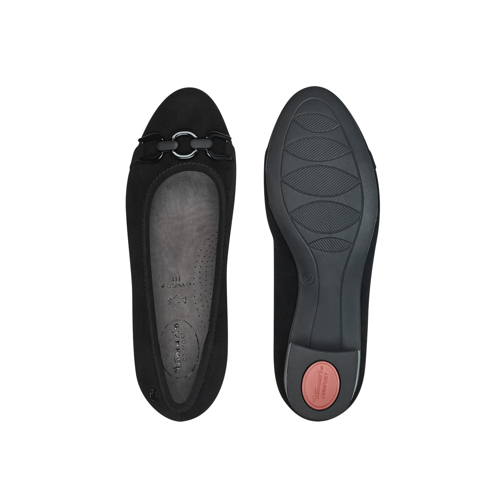 Tamaris Comfort Damen Pumps aus Leder Kleiner Absatz