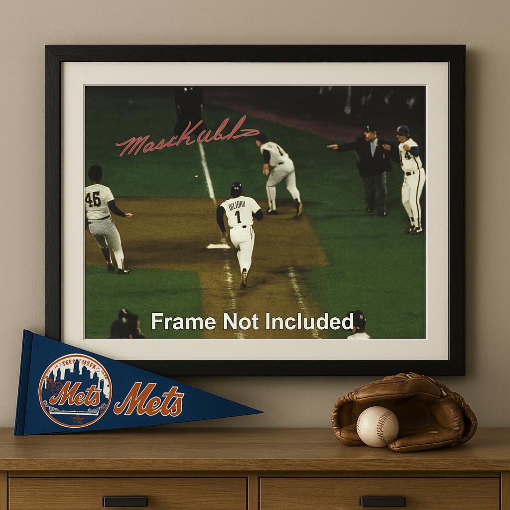 Mookie Wilson Autographed 8x10 Photo – Game 6, 1986 World Series