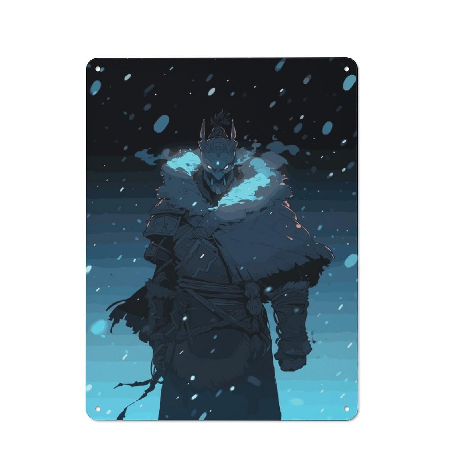 Junmoney Epic Snow Shaman Rustic Metal Sign 40X30cm For Lounge Or Reading Corner, For Reading Corner Decorators