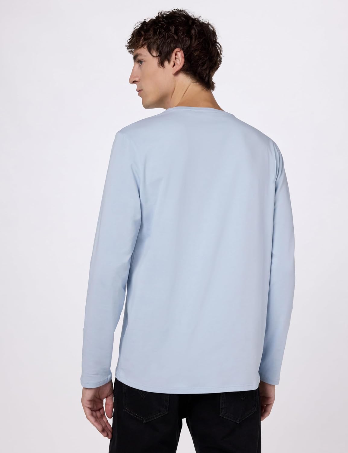 BOSS Mens Soft Cotton Long Sleeve T-Shirt - Image 3