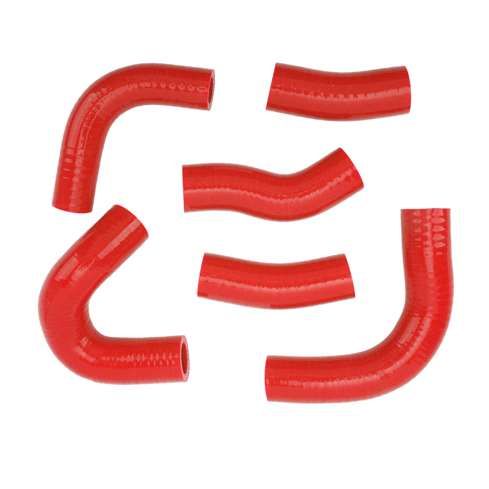 Cocoarm Tubo Flessibile del Liquido di Raffreddamento del Radiatore, Kit Tubo Flessibile del Radiatore Resistente Al Calore in Silicone per VF1100C VF1000C V65 (rosso)
