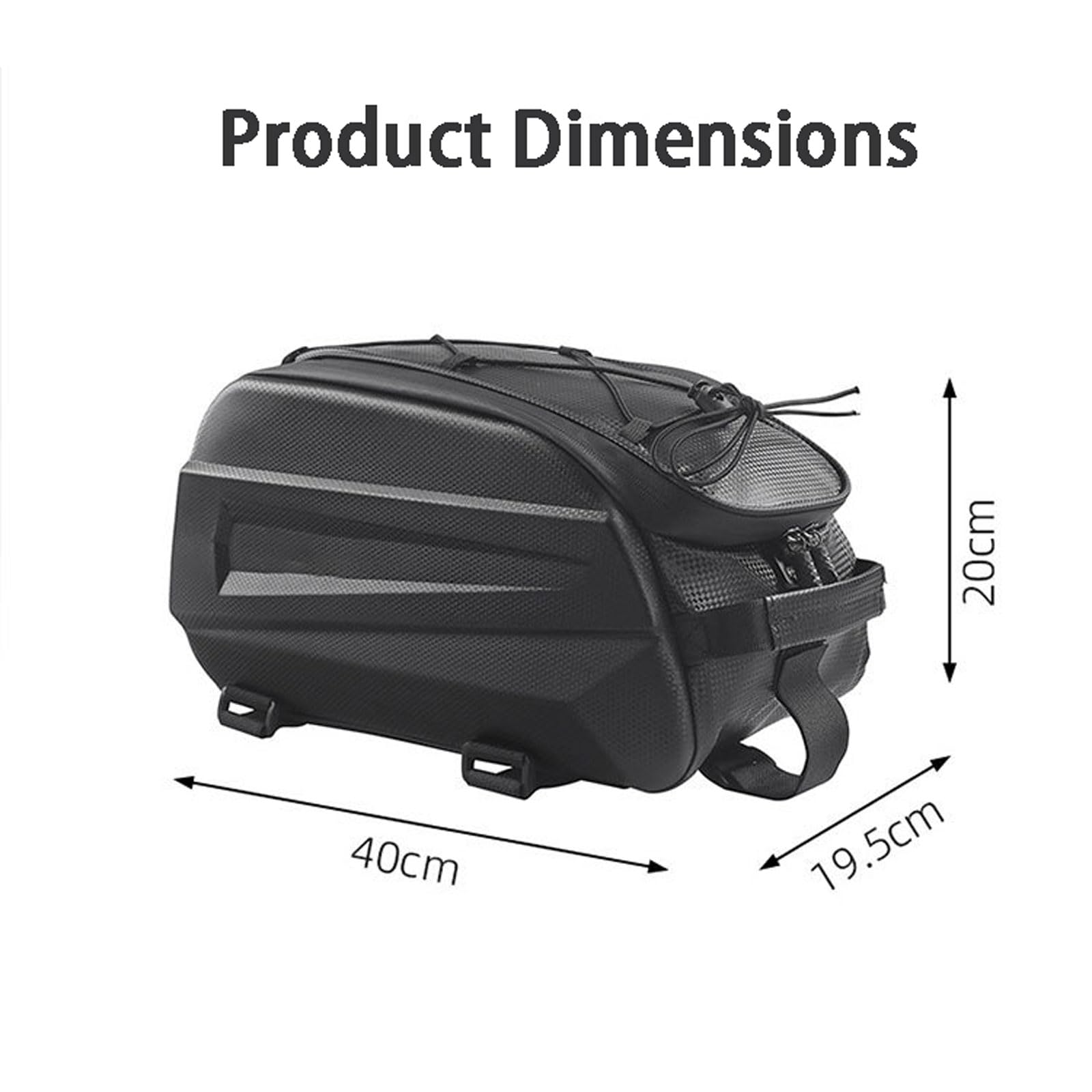 Bolsa para alforja de bicicleta 10L Impermeable Bolsa portaequipajes bicicleta Gran Capacidad con Rayas Reflectantes 3 en 1 Multifuncional Bolsa Asiento Trasero para Lluvia Ciclismo Viajes Camping