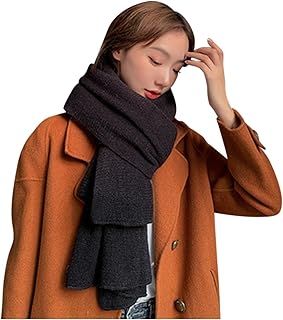 Bufanda Mujer Invierno Lila Bufanda clásica de color sólido para mujer Bufanda de punto chal multiusos para mujer retro Bufanda De Punto Mujer Invierno