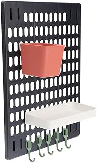FUNOMOCYA 1 Set Peg Board Rack Pegboard Display Stand for Craft Shows Pegboard Display Stands for Craft Shows Garage Panel Wall Peg Boards for Walls Office Pegboard Perfboard Shelf