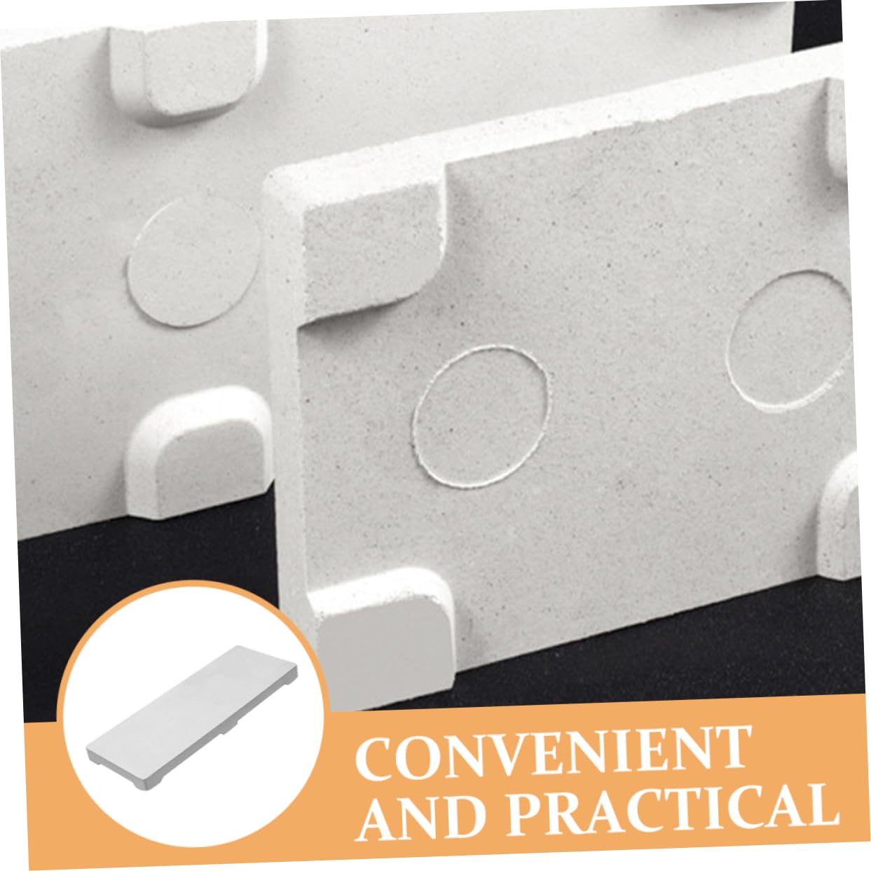 LALAFINA Refractory Brick Tool Jewelry Welding Bricks Soldering Blocks Casting Soldering Board Sturdy Welding Board Soldering Parts for Melting Quartz Gold and Silver Welding Plate White