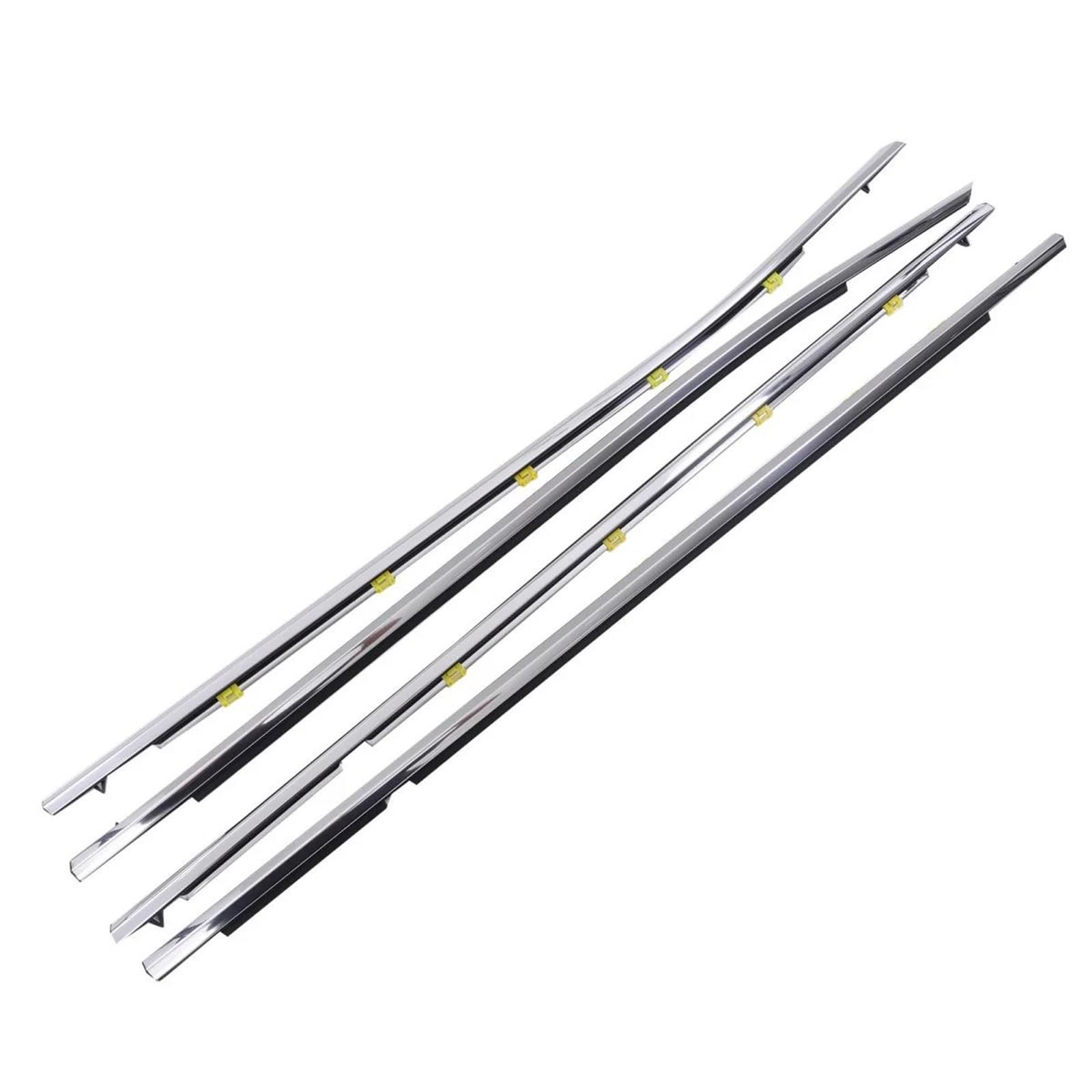 Trfbd One Color 4Pcs Car Window Weatherstrip Chrome For Toyota Highlander 2022 75720-0E140 75710-0E140 57540-0E140 57530-0E140 Rubber