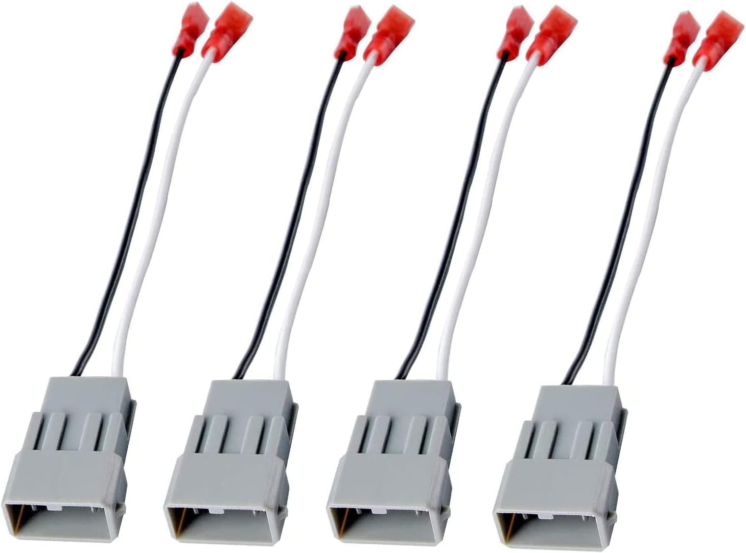 QTTECH 727800 2 Pairs (4 Pack) Car Speaker Connector Harnesses for with 1990Up