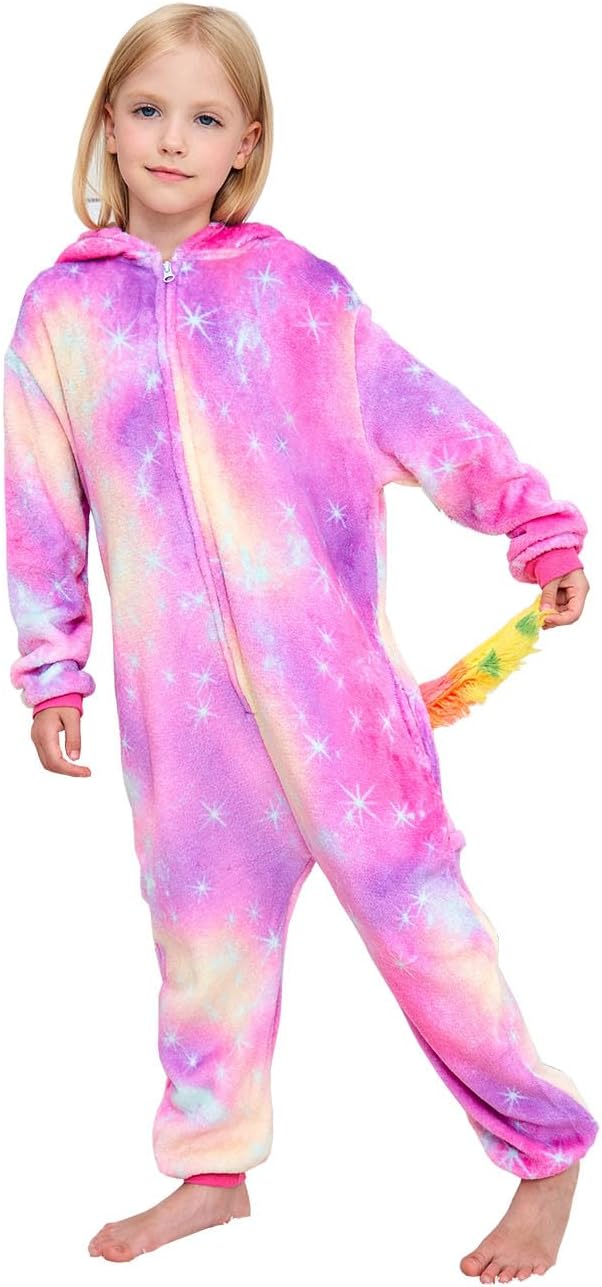 Unicorn Onesie Cosplay Costume Girls Halloween Xmas Pajamas - Image 4