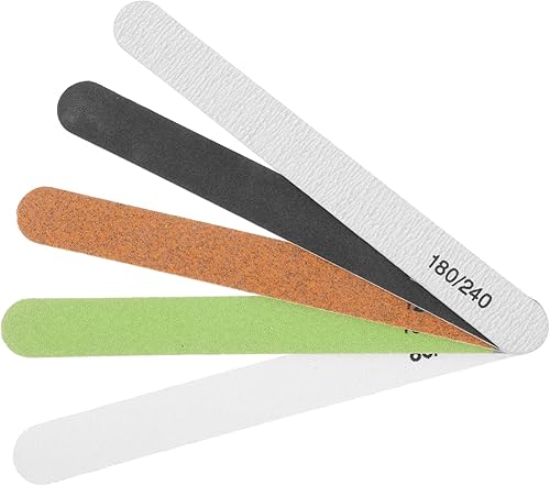 5 unidades de palos de lijado de pulido de modelos surtidos Herramientas de metal de madera para manualidades, fácil de distinguir colores para el