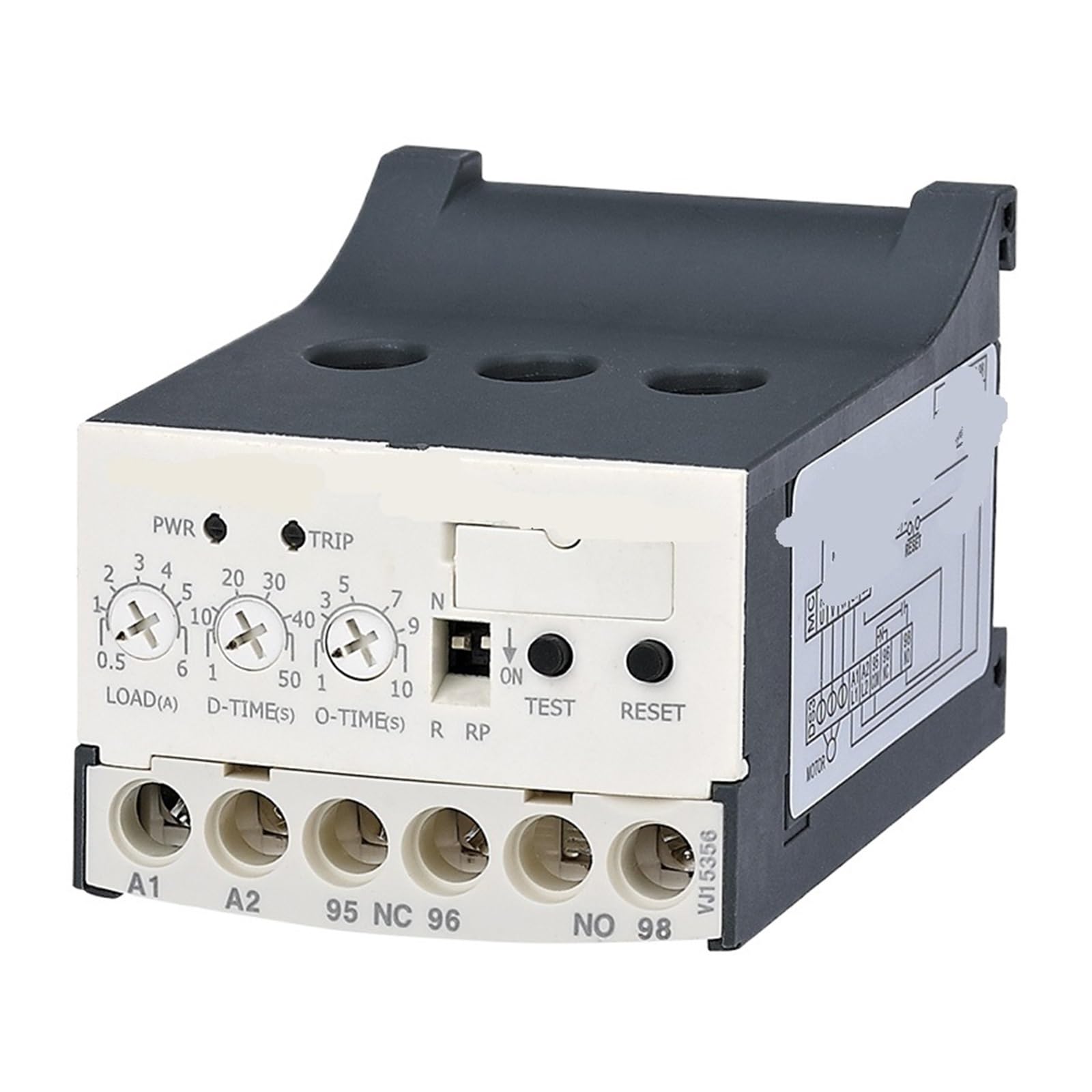 Relé de sobrecarga EOCR-DS3 protector térmico de motor 0,5-6A 2