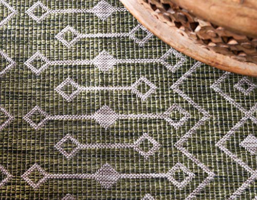Tapete decorativo Unique Loom Outdoor Trellis 6'1"x9' miniatura 5