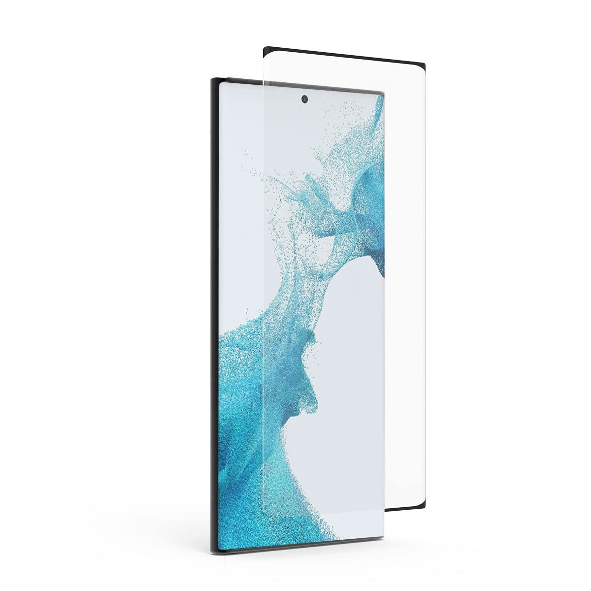 PureGearHD Clear Tempered Glass Screen Protector for Samsung Galaxy S22 Ultra (2022) - Case Friendly, Scratch Resistant with Anti-fingerprint Coating, Anti-Scratch Protective Glass with Lifetime Replacement (Self Alignment Installation Tray included)