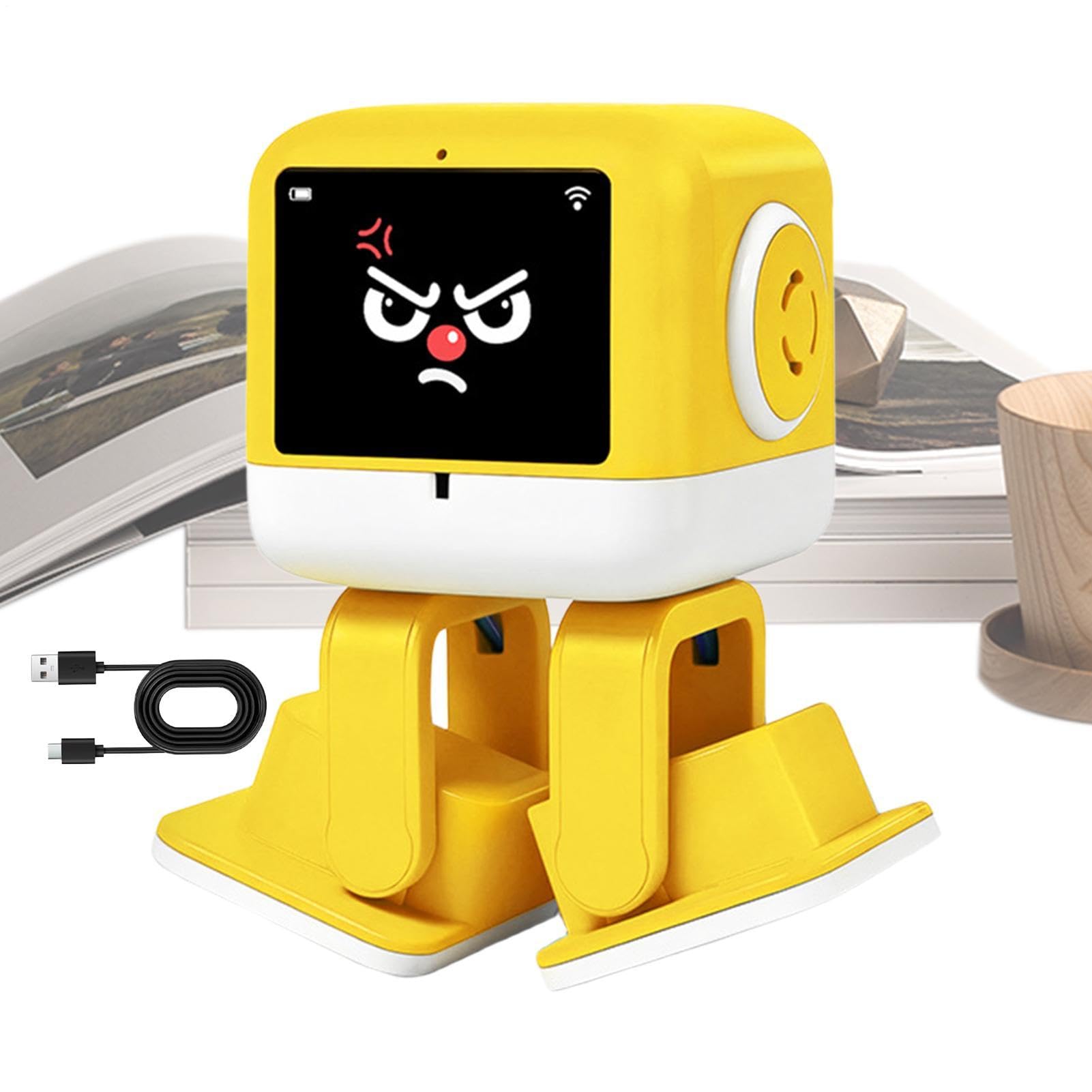 Robot per Bambini Compagno Cantante con Controllo Vocale AI Emotiva | Robot Giocattolo Emozionale Per Disegno, Apprendimento, Educazione Precoce, a Casa e Vita da Scrivania