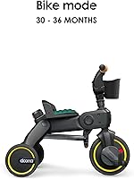 Vista 5 de Doona Liki Trike S5 - Triciclo plegable de alta calidad para niños pequeños, cochecito de triciclo Doona para empujar y plegar para edades de 10