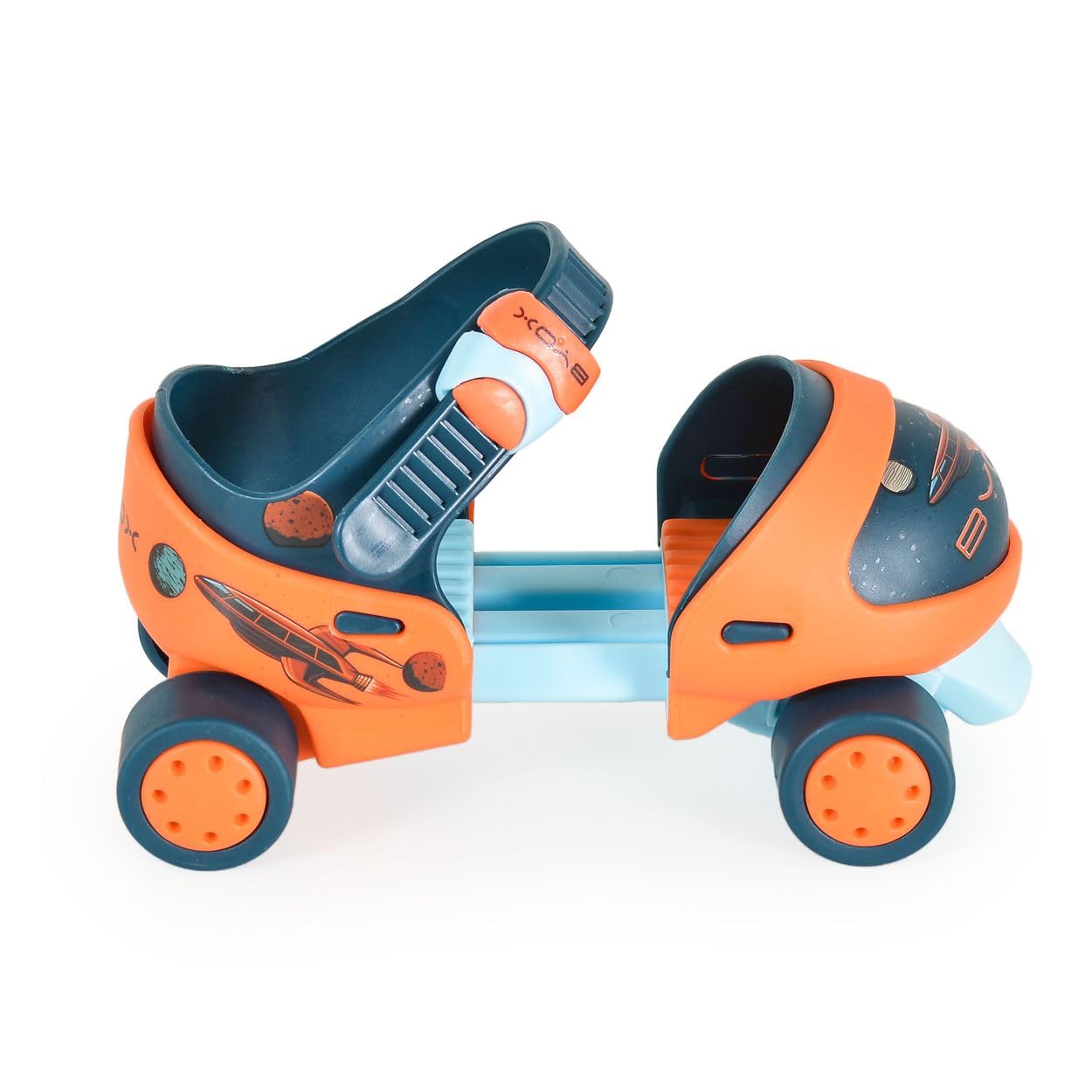 Wrotki Scooper Skates z hamulcem, cztery koła, kółka z tworzywa sztucznego, od 3 lat, różowe