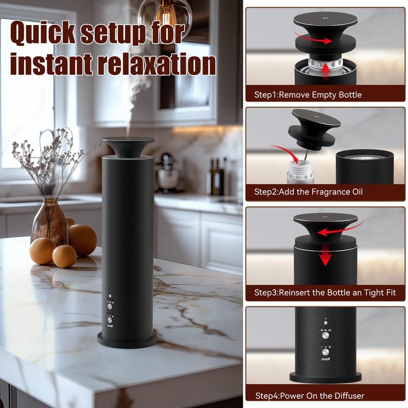 Machine Covers 12.456 Sq Ft for Home Diffusers Scent Diffuser Large Room Fragrance Capacity 3.42 Oz ZIHONGSE - Image 7