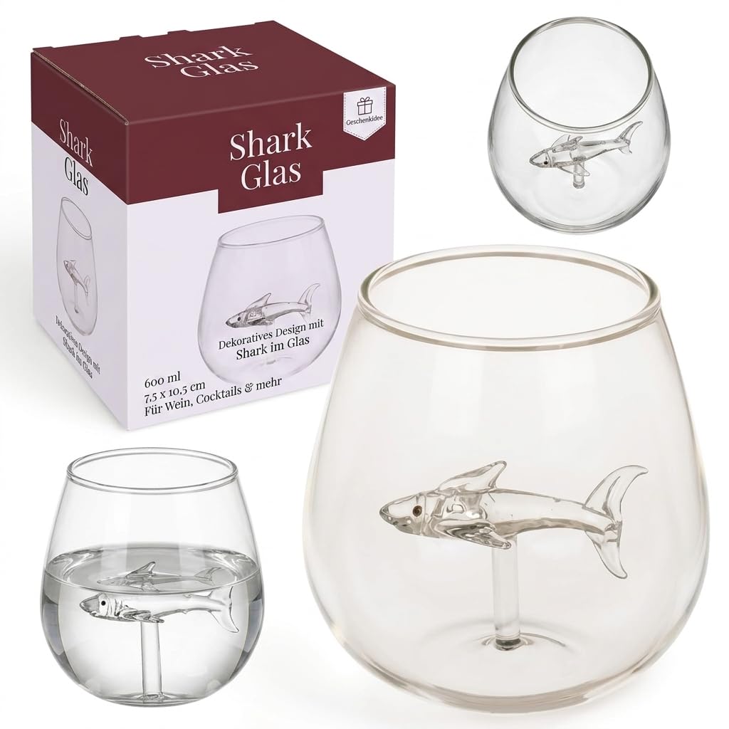 Verre à vin requin MIJOMA original pour surprendre vos invités