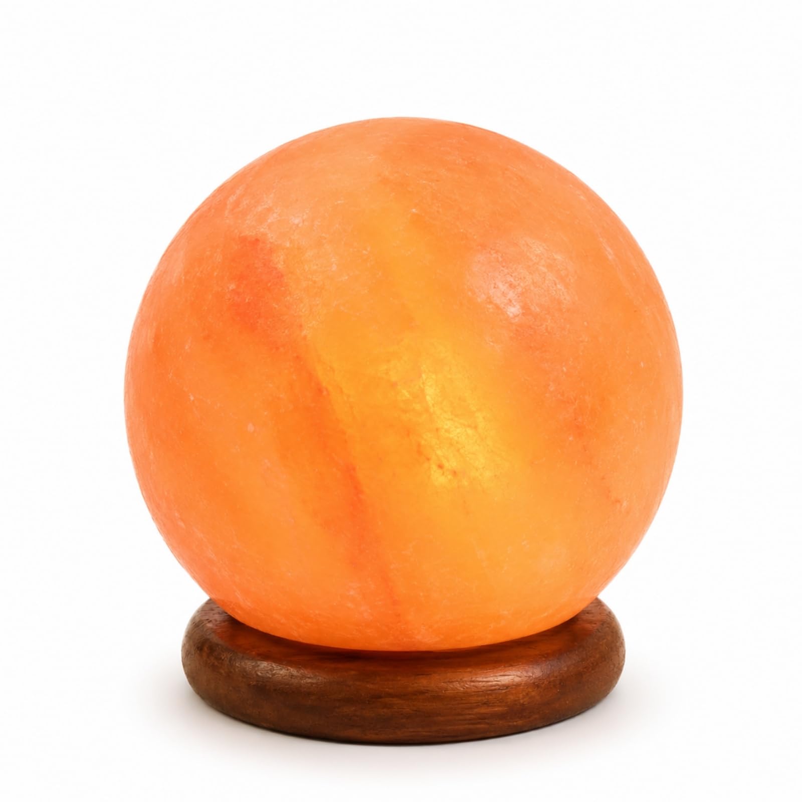 Lampe de sel pour décoration zen et salon chaleureux avec l'éclairage ambiant naturel Moon