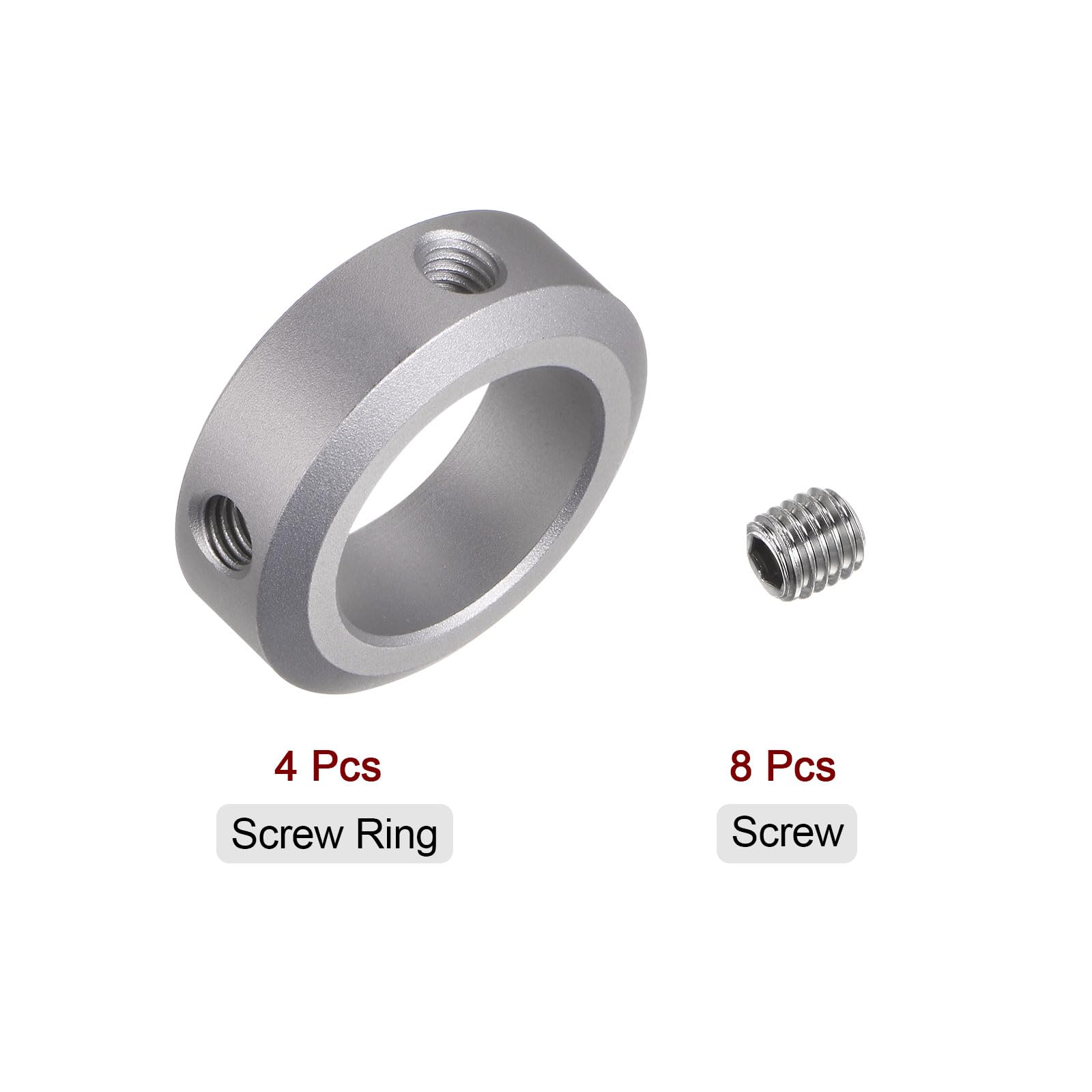 4 Collari Per Albero In Alluminio 30mm - Per Assali, Macchine Utensili E CNC - Foto 6