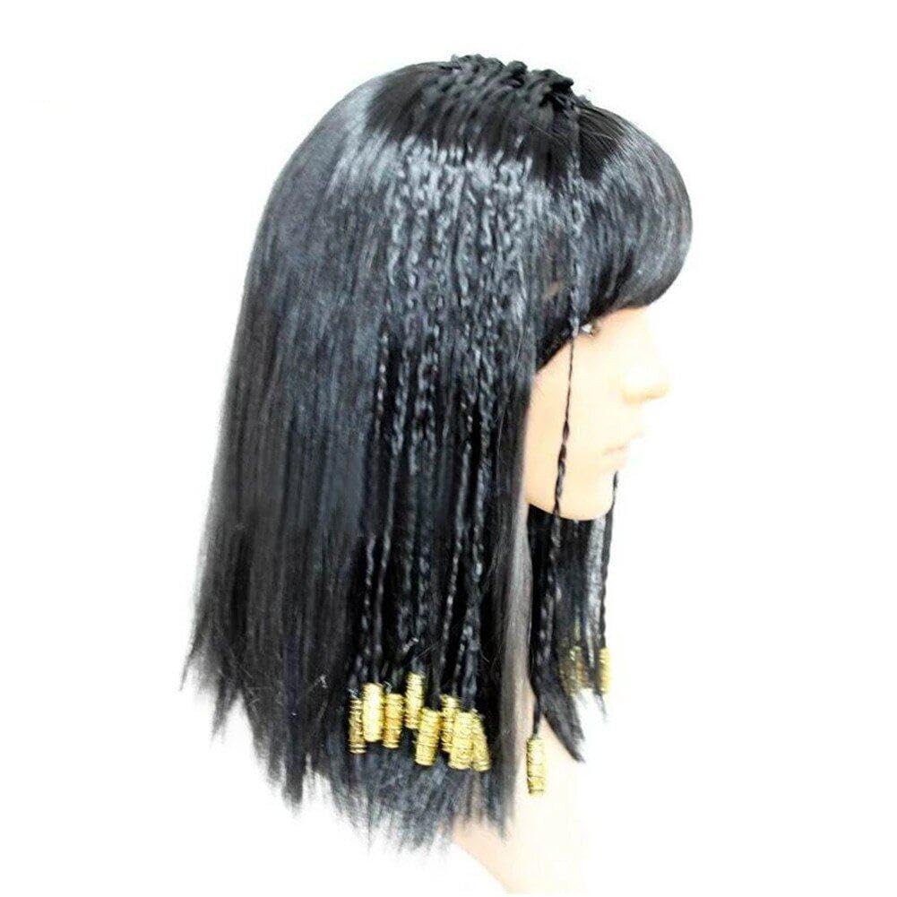Amazon.co.jp: 黒かつら クレオパトラ 古代 エジプト 偽髪 ハロウィン