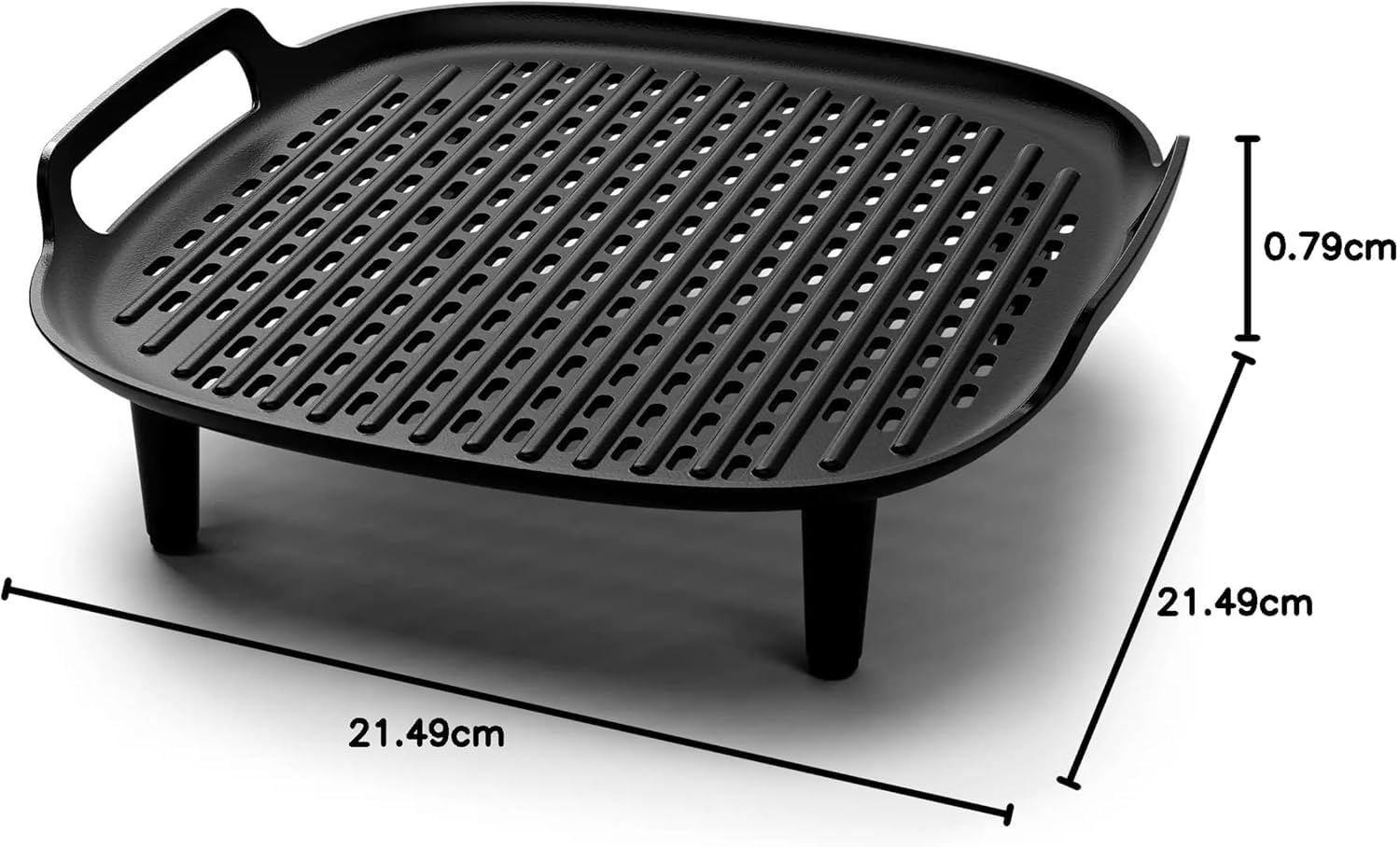 Philips Airfryer XXL zestaw akcesoriów do grilla nieprzywierająca płyta grillowa dwuwarstwowa akcesoria 6 szaszłyków do zmywarki do naczyń, aplikacja receptur HomeID czarny (HD9959/00