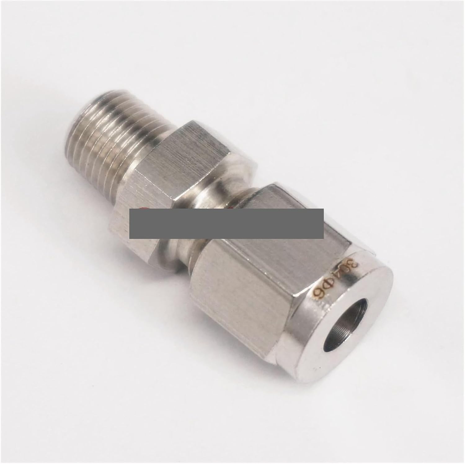 Compatible 1/8" BSPT Male 304 Stainless 6mm OD Tube Double Ferrule Compression Fitting