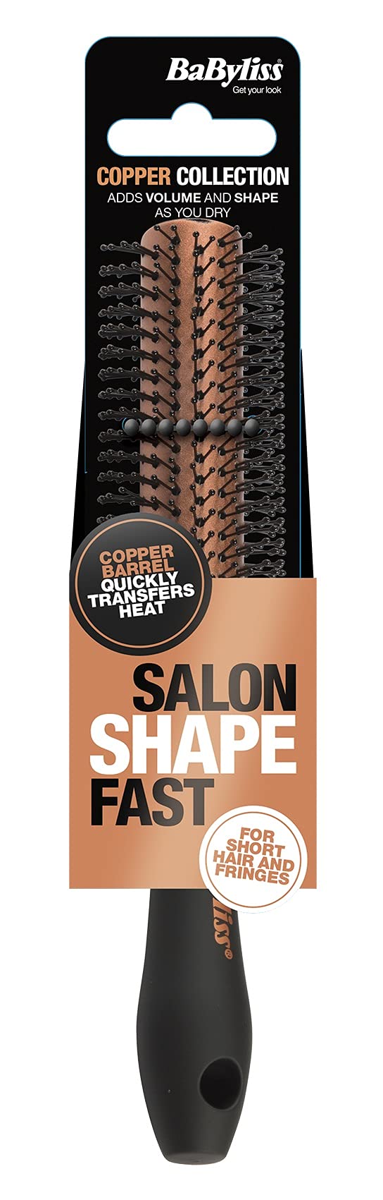 Hair Dryer Babyliss Copper Mixed Bristle Brush BaBylissCopper