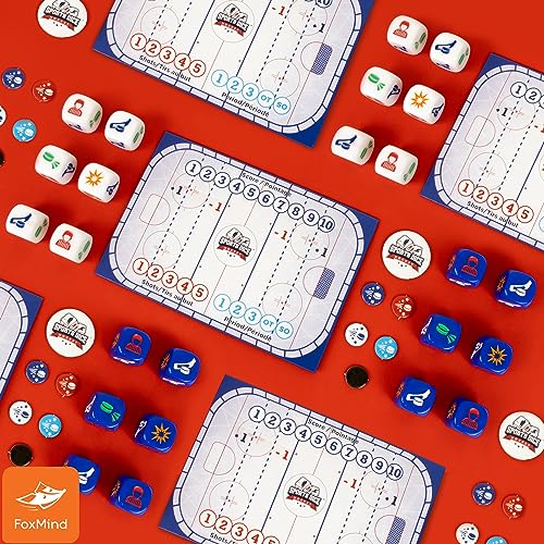 FoxMind Sports Dice Hockey Juego De Mesa miniatura 2