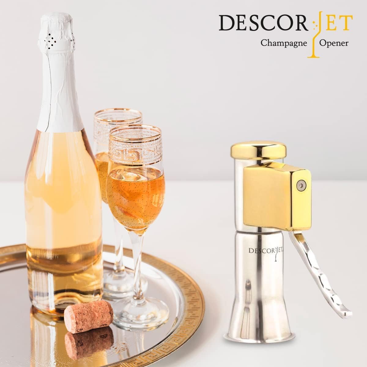 Flaschenöffner für Cava y Champagne Frances - Farbe Gold