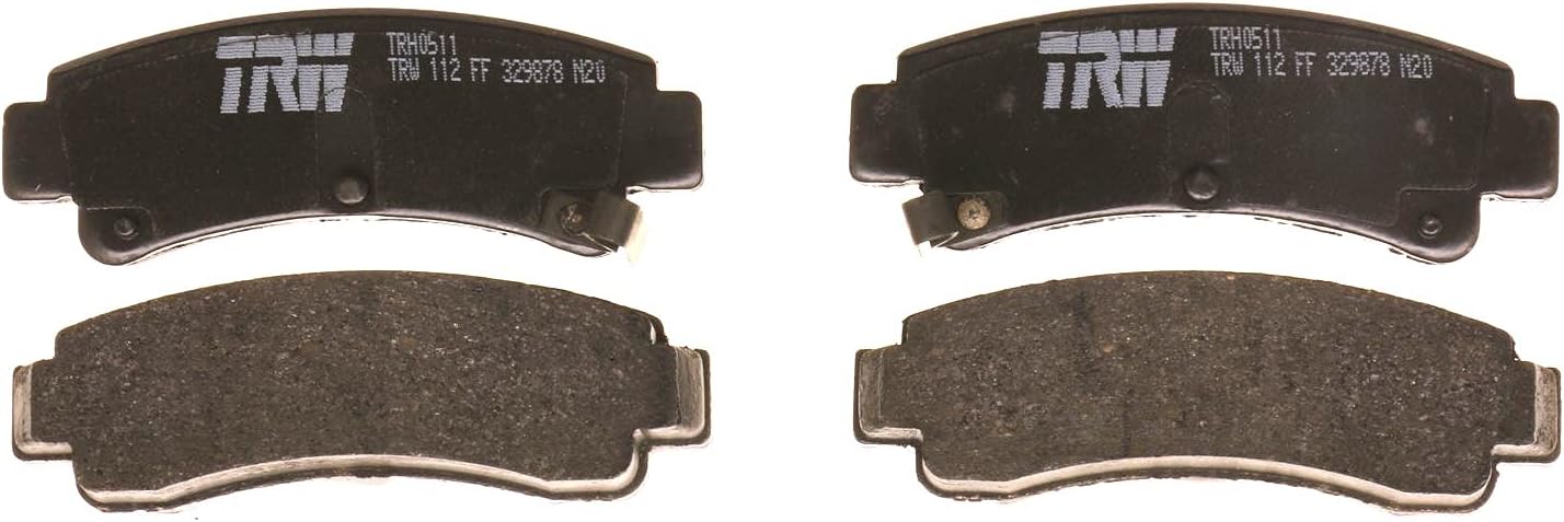 TRW Pro TRH0511 Disc Brake Pad Set For Nissan Sentra 1991-1994, Rear, And Other Applications