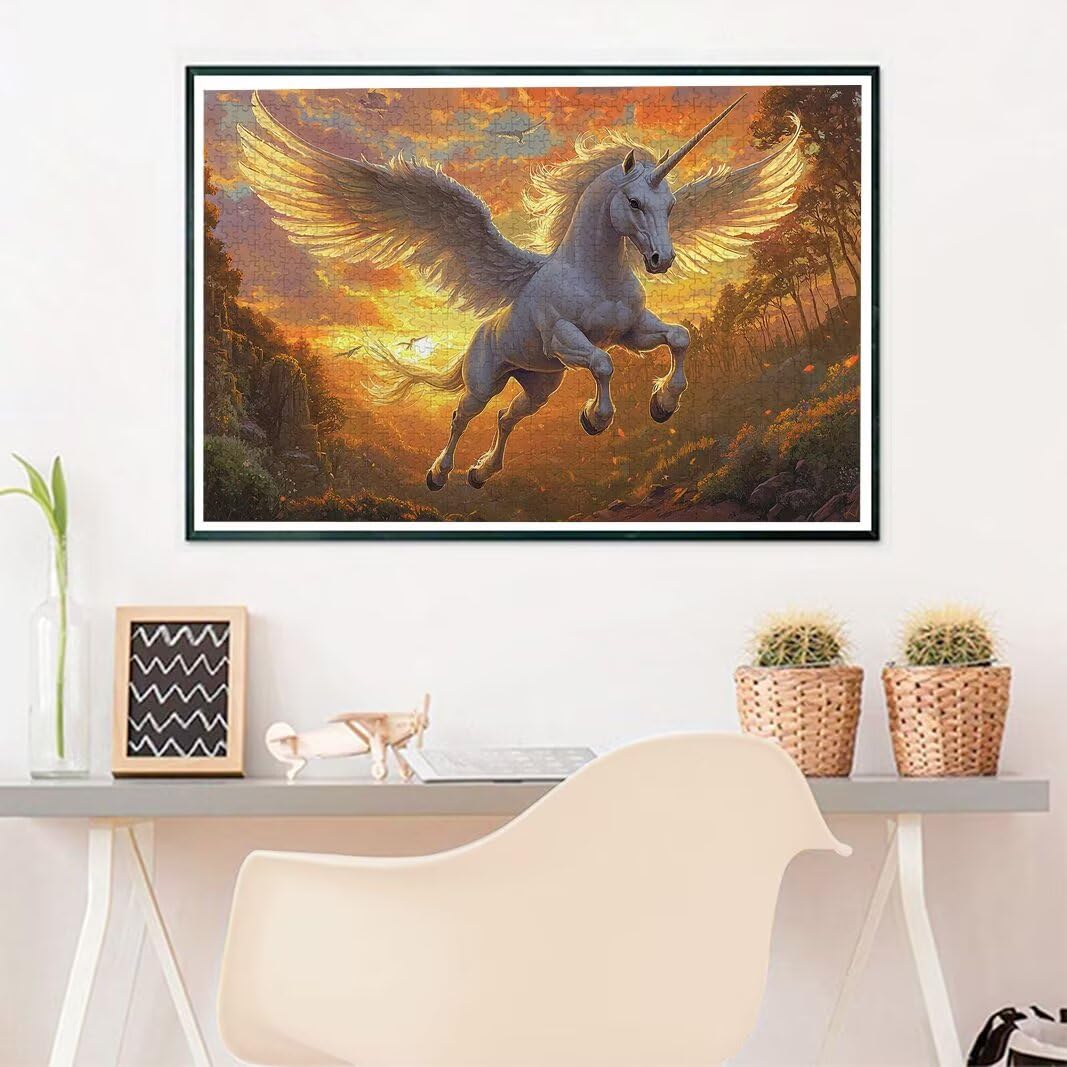 Puzzle 6000 Piezas Unicornio, Puzzle Paisajes para Adultos, un Rompecabezas Desafiante para Adultos, Rompecabezas Madera para Toda la Familia, Puzzles con Caja para Decoracion Hogar, Regalos, -6796