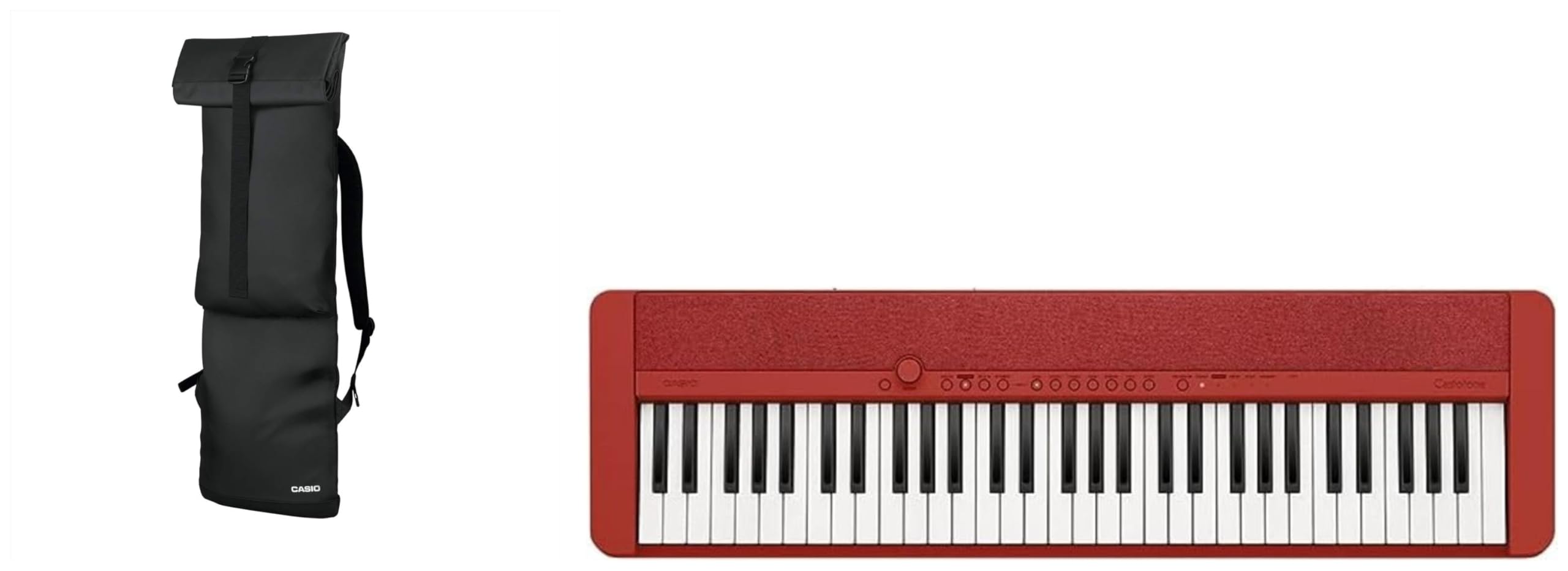 Casio Casiotone CT-S1 61-key Touch Sensitive Portable Keyboard - RED & Casio CBS100 Carry Bag CTS Series-image-32