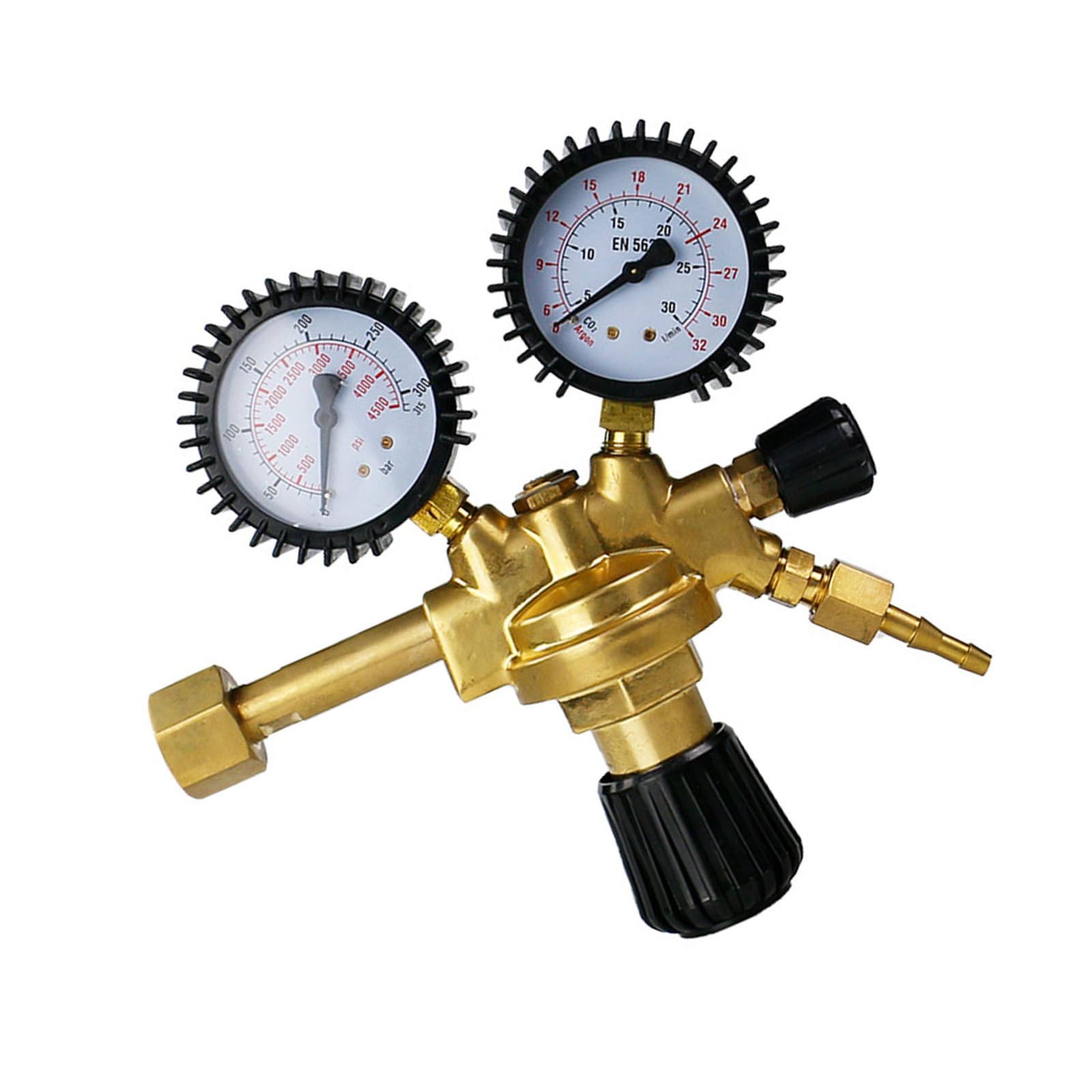 Hdoytxxm Argon Meter W21.8 Thread Pressure Reducing Regulator Welding Pressure Reducer Up To 300Bar Carbon Dioxide Meter Argon Regulator