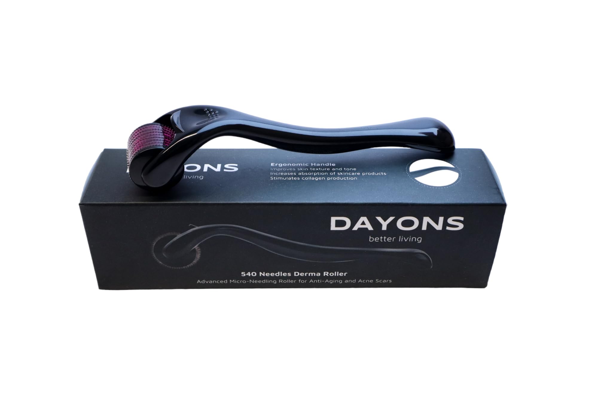 Dayons 0.5mm Derma Roller Kit – Microneedling Tool for Face, Beard, Hair Regrowth & Skin Care – Includes Cleanser & Storage Case – Reduces Acne Scars, Wrinkles & Stretch Marks (0.5mm Kit) 1