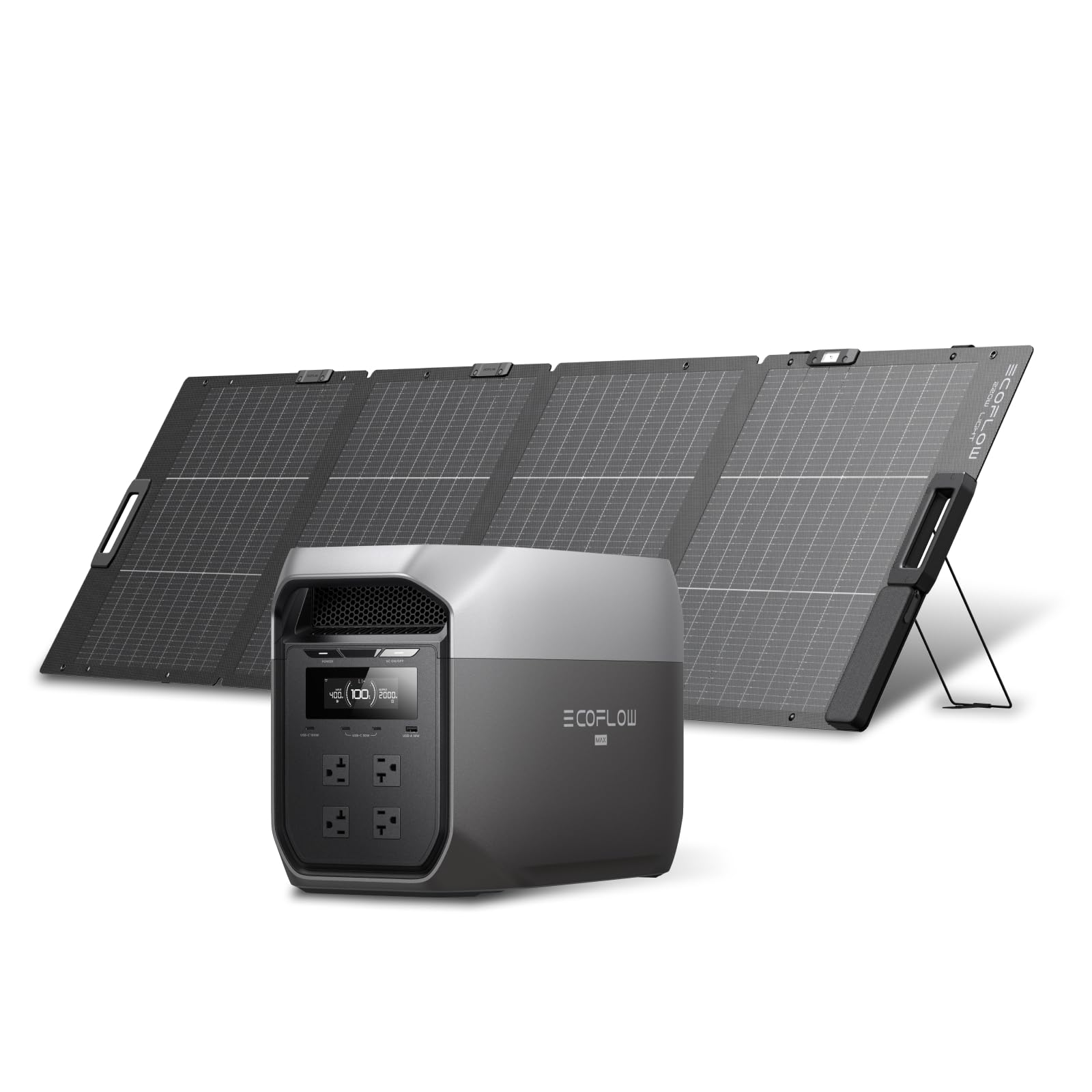 ✨️EcoFlow  3 Max ポータブル電源 +ソーラー キャンプ Amazon.co.jp: EcoFlow ポータブル電源 DELTA 3 Max + 220W軽量両面