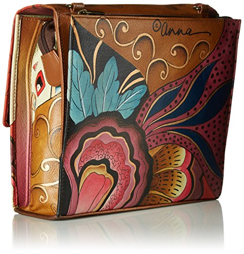 Anna by Anuschka Hand Painted Leather Women's Flap Crossbody Organizer2