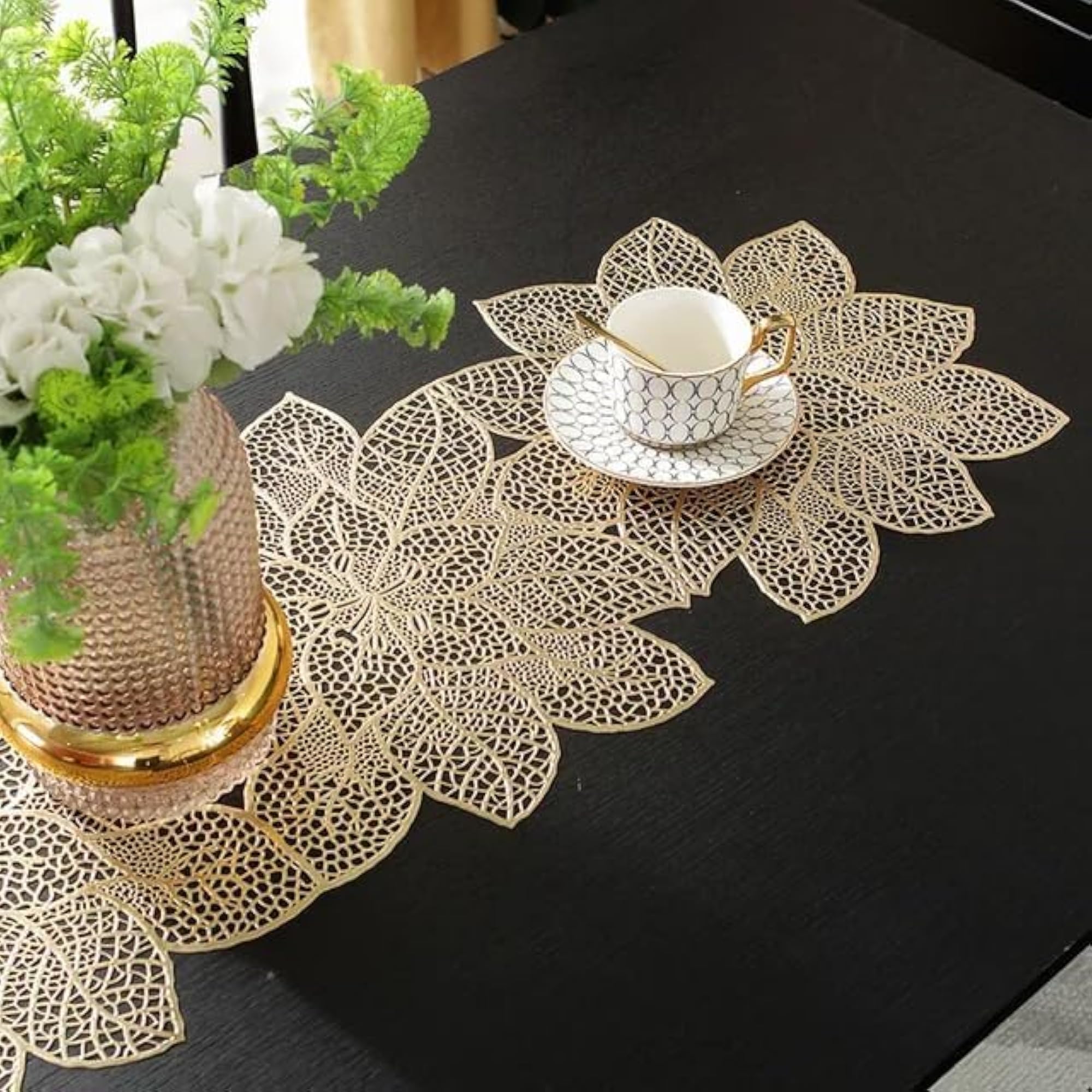 M-Win Creation Heat Resistant Washable PVC Dining Center Table Runner