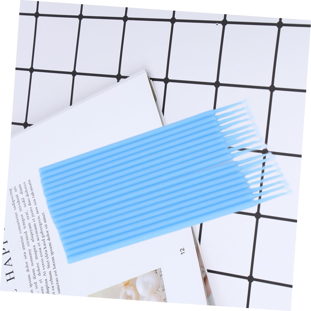 Beavorty 200pcs Large Eyelash Cotton Swabs Medical Pointed Applicator for Lash Extensions Nail Art Salon Home Use