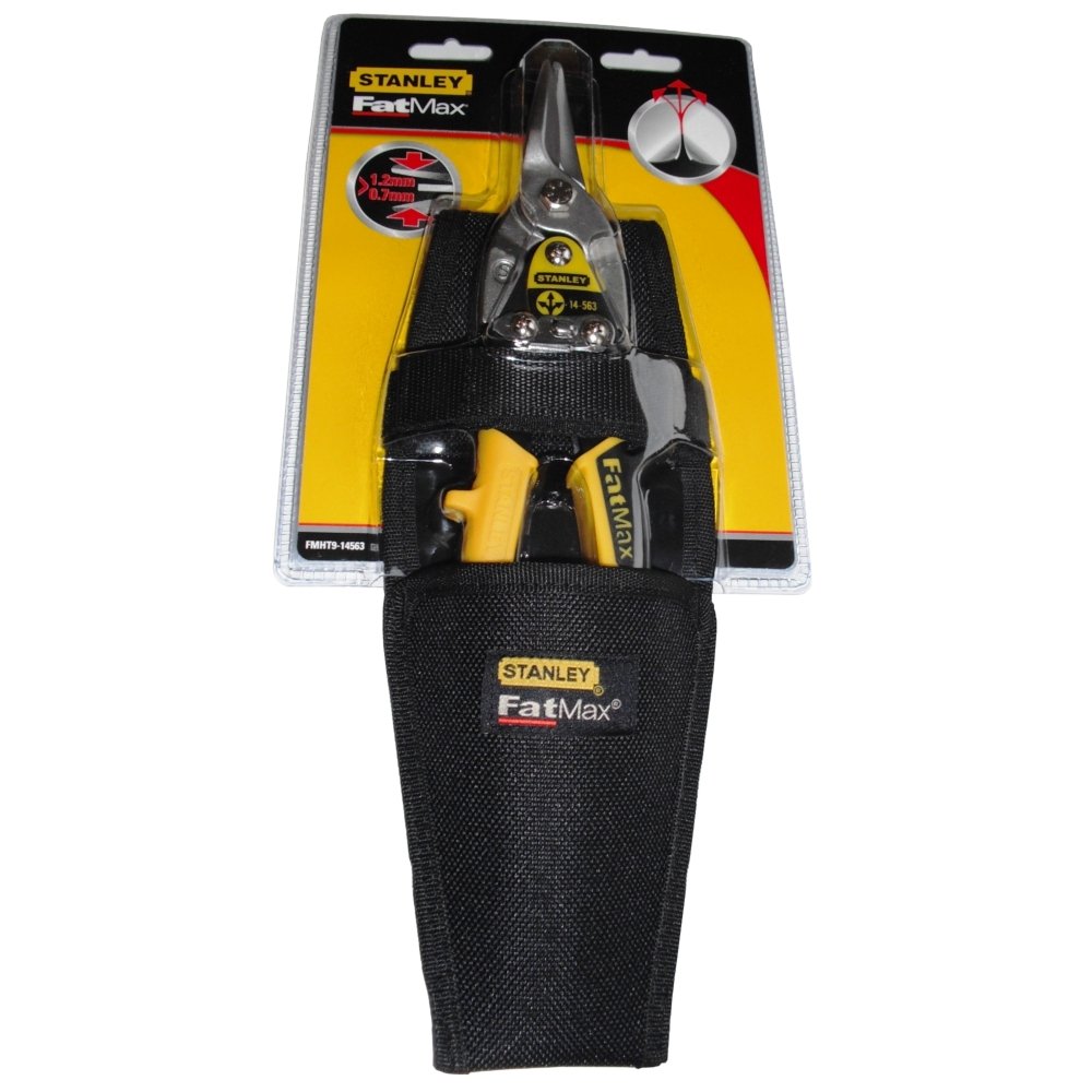 Stanley® Yellow Fmht9-14563 Aviation Snips & Holster Straight Cut 250Mm (10In)