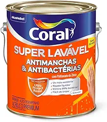 SUPER LAVÁVEL ANTIMANCHAS EGGSHELL BRANCO GELO 3,6L - CORAL