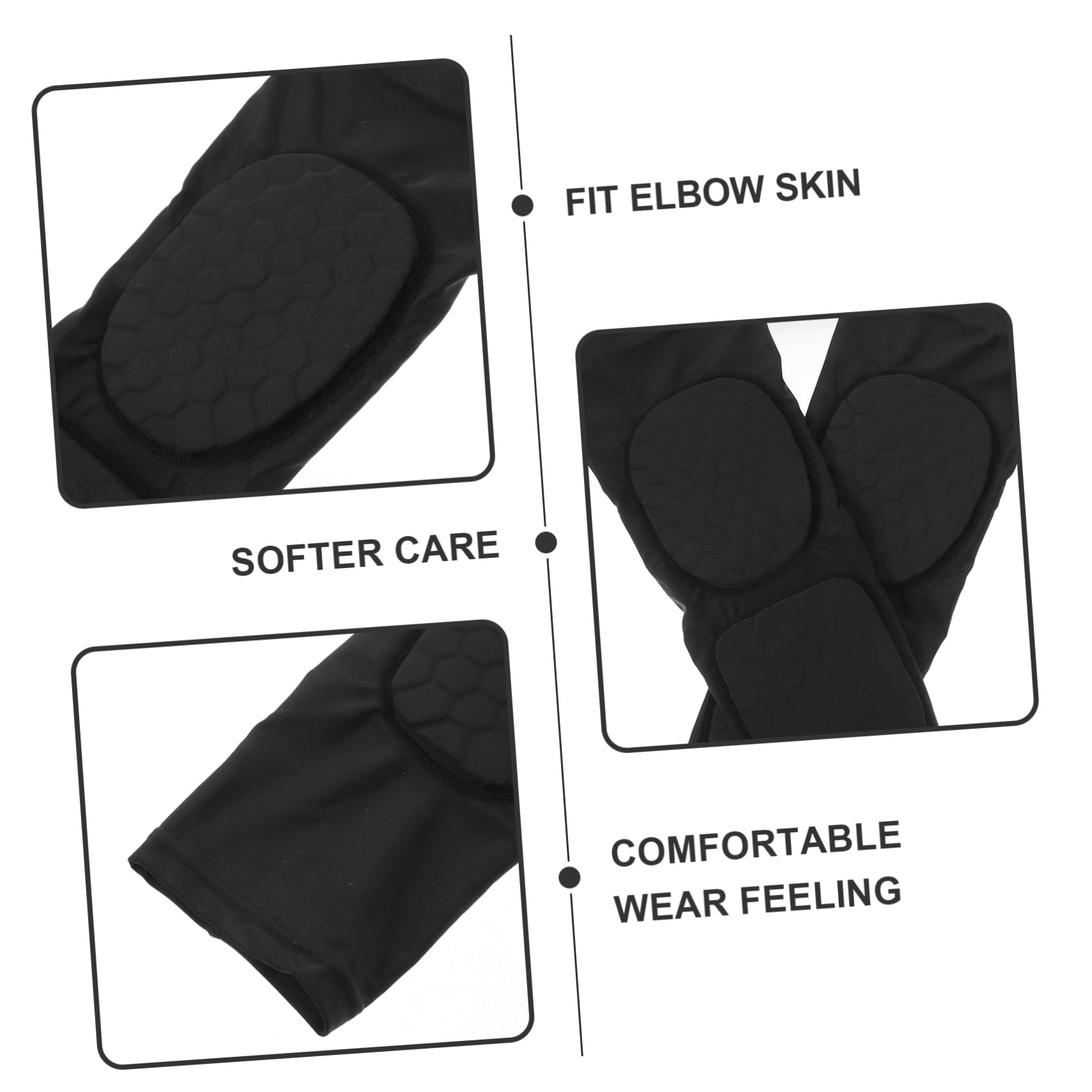 HANABASS Breathable Elbow Sleeves for Volleyball Baseball Sturdy Arm Protectors Elbow Support