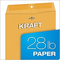 Vista 7 de Quality Park 9 x 12 Clasp Envelopes with Deeply Gummed Flaps, Great for Filing, Storing or Mailing Documents, 28 lb Brown Kraft, 100 per Box