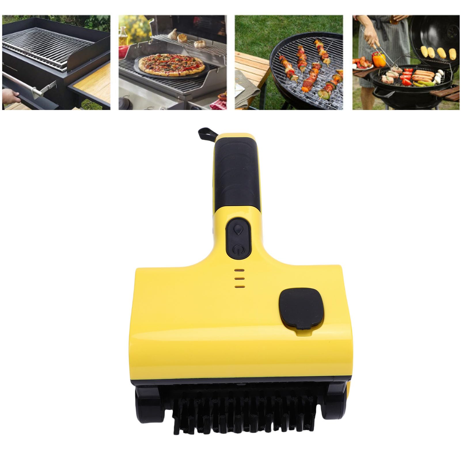 Elektryczna szczotka do grilla Bezprzewodowa, akumulatorowa Mocny 60 W Wielofunkcyjny środek do czyszczenia grilla Peeling do grilla Grill Płytki kuchenne Materiał ABS 15,8 x 23