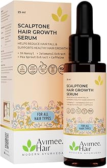 Avimee Herbal Scalptone Hair Growth Serum | Scientifically Proven Formula | Enriched with Nansyl & Green Tea Extract | For Hair Growth & Hair Fall Reduction | 25 ml