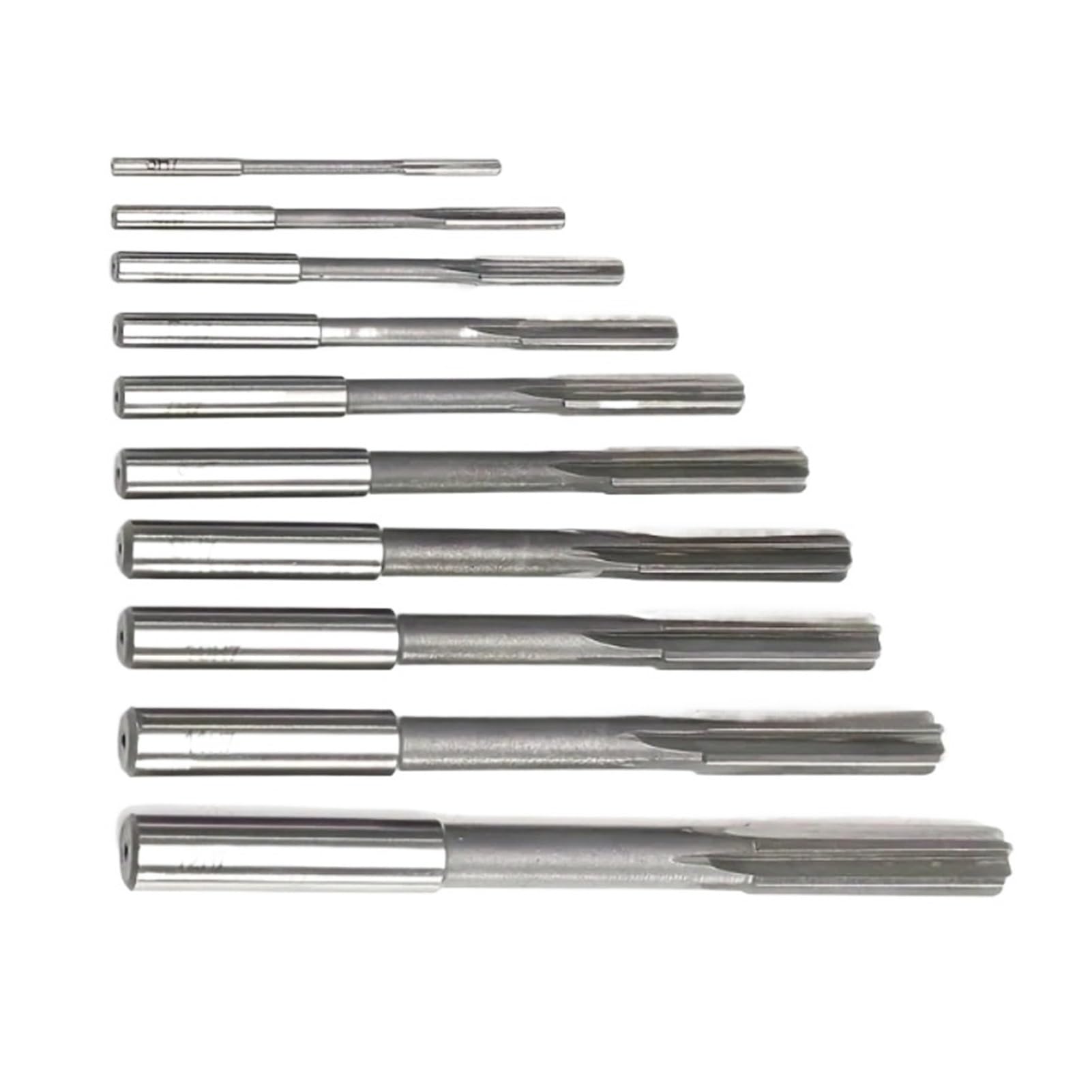 Alesatore In Acciaio Rapido HSS For Macchina Con Manico Dritto 1/4/5/6/8/9/10 Pezzi 10-20 Mm H7(6pcs 4-12mm Set H7)